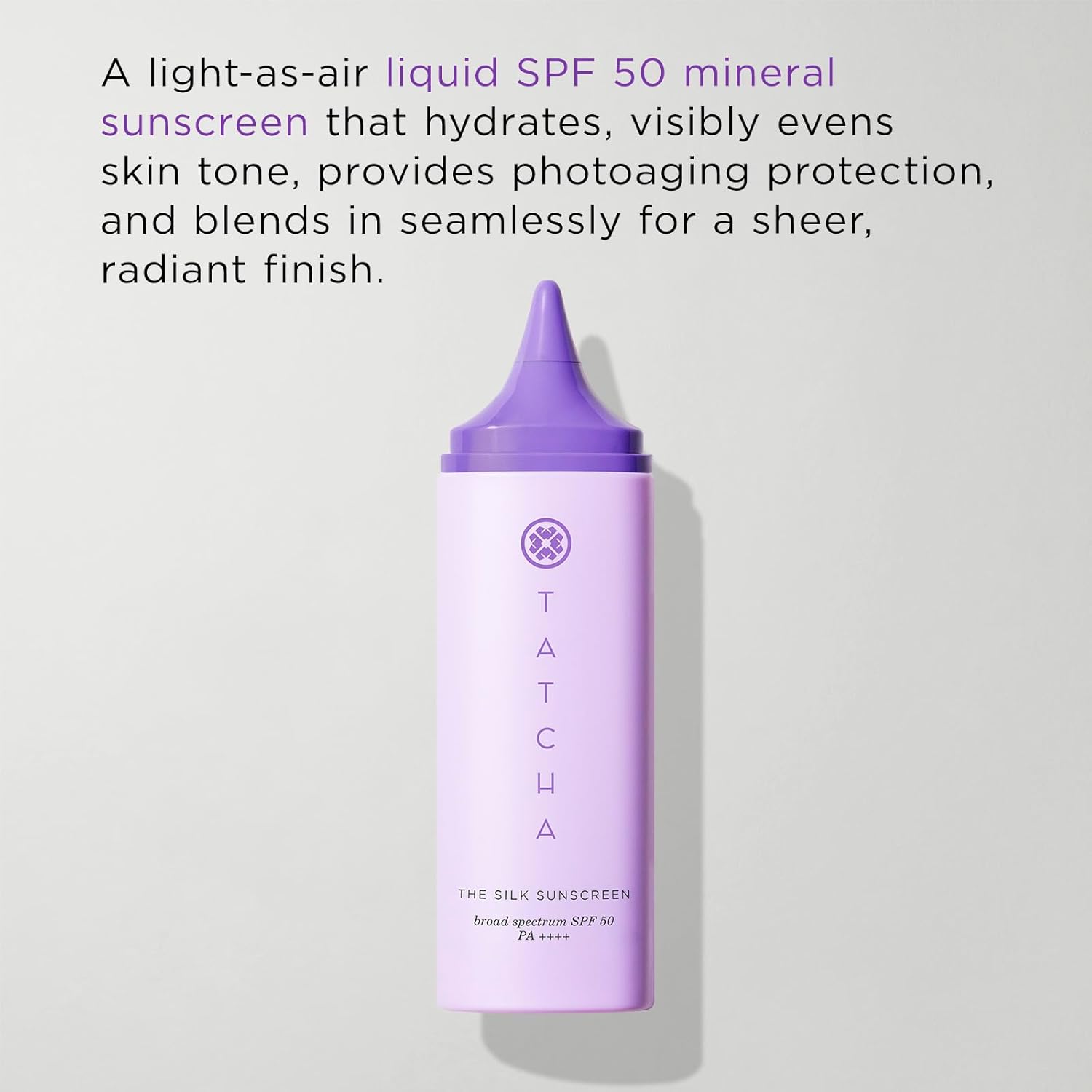 The Silk Sunscreen | Broad Spectrum SPF 50 PA++++, Weightless, Hydrating Mineral Sunscreen, New & Improved Packaging, 50 Ml