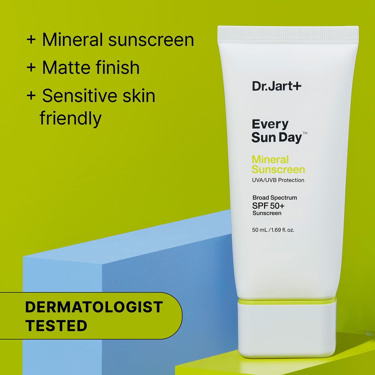 Dr Jart+ Every Sun Day Mineral Korean Sunscreen SPF 50+ for Face
